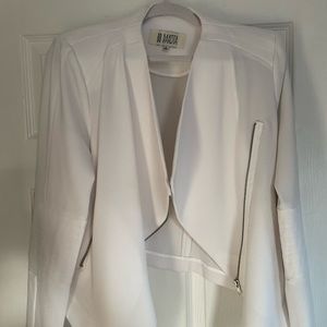 White BB Dakota Moto Jacket NWOT Size L